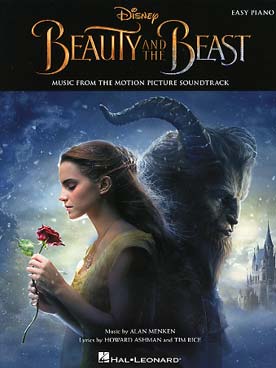 Illustration beauty and the beast easy piano