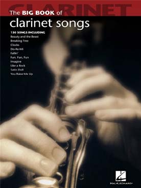 Illustration de The BIG BOOK OF CLARINET SONGS : 130 popular solos