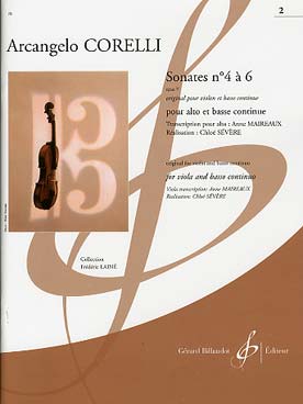 Illustration corelli sonates n° 4 a 6 op. 5