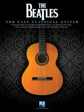 Illustration beatles for easy classical guitar