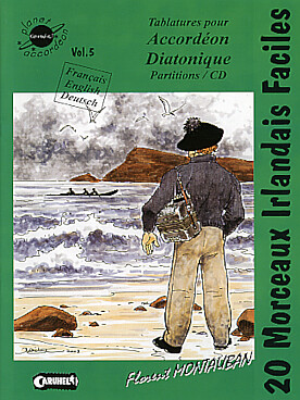 Illustration de PLANET ACCORDEON avec CD pour accordéon diatonique - Vol. 5 : 20 morceaux irlandais faciles