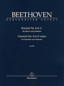 Illustration de Concerto pour piano N° 4 op. 58 en sol M - éd. Bärenreiter