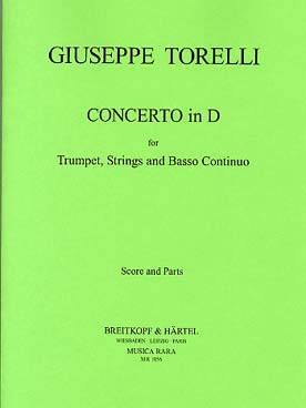 Illustration de Concerto en ré M pour trompette, cordes et basse continue