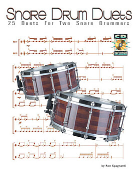 Illustration de SNARE DRUM DUETS : 25 duets for 2 snare drummers