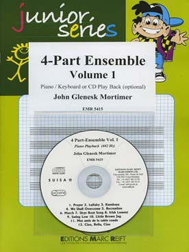 Illustration de ALBUM 4-PART ENSEMBLE avec piano + CD play-along - Vol. 1 : Kumbaya, Swing low ...