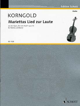 Illustration korngold mariettas lied zur laute