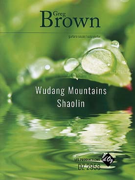 Illustration brown wudang mountains - shaolin
