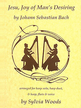 Illustration de Jesu, Joy of man's desiring pour harpe solo ou duo, ou harpe, flûte et voix