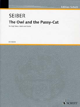 Illustration de The Owl and the pussy-cat pour voix haute, violon et guitare