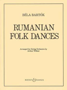 Illustration de Danses roumaines pour orchestre à cordes (8V1, 8V2, 6 altos, 6 cellos, 6 basses)