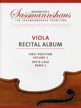 Illustration de VIOLA RECITAL ALBUM - Vol. 1 : 1re position