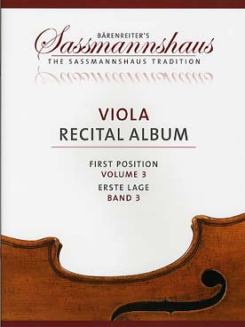 Illustration de VIOLA RECITAL ALBUM - Vol. 3 : 1re position