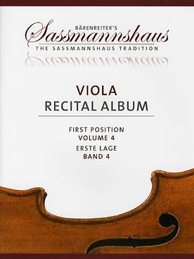 Illustration de VIOLA RECITAL ALBUM - Vol. 4 : 1re position
