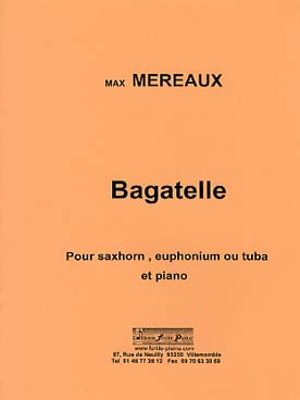 Illustration de Bagatelle pour saxhorn, euphonium ou tuba et piano