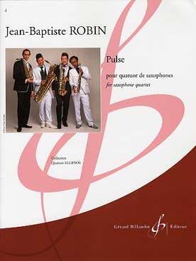 Illustration robin pulse pour quatuor de saxophones