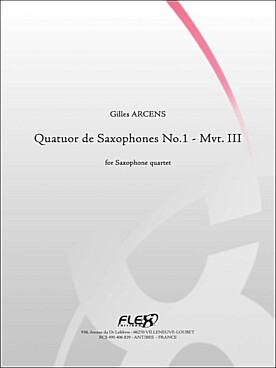 Illustration de Quatuor de saxophones N° 1 - Mouvement 3