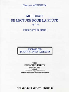 Illustration de Morceau de lecture pour flûte op. 218