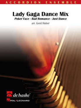 Illustration lady gaga dance mix