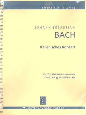 Illustration de Italienisches Konzert (conducteur et 33 parties)
