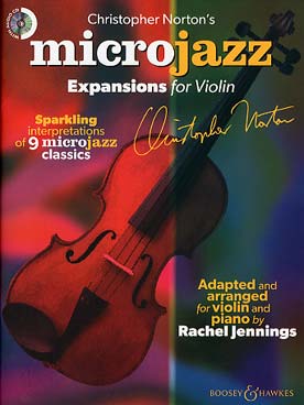 Illustration de Microjazz Expansions for violin : 9 microjazz classics (en anglais)