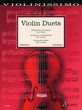 Illustration de VIOLIN DUETS : 30 duos de 4 siècles
