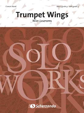 Illustration de Trumpet wings pour 3 trompettes et  harmonie