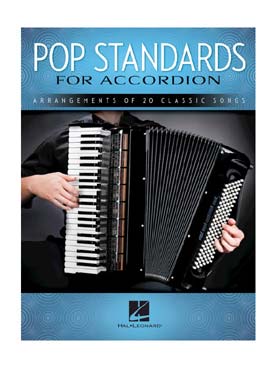 Illustration pop standards for accordion