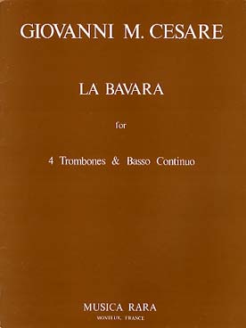 Illustration de La Bavara pour 4 trombones et basse continue