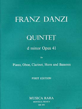 Illustration de Quintette op. 41 en ré m pour haubtois, clarinette, cor, basson et piano