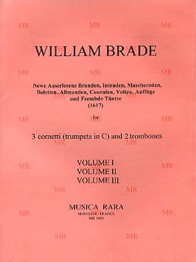 Illustration de Newe Auserlesene Branden, Intraden, Mascherade und Frembde Täntze pour 3 trompettes et 2 trombones - Vol. 3
