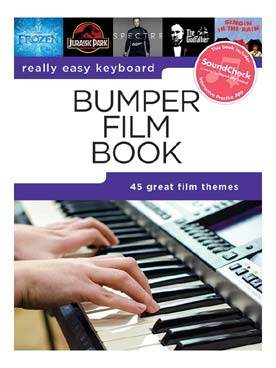 Illustration de BUMPER FILM BOOK 45 morceaux arrangés pour clavier facile