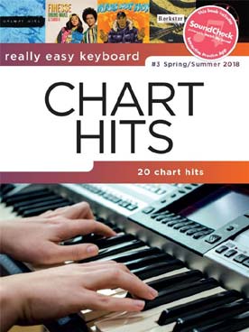Illustration de CHART HITS 20 morceaux arrangés pour clavier facile (printemps/été 2018)