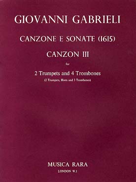 Illustration de Canzone et sonate (1615) pour 2 trompettes et 4 trombones - N° 3