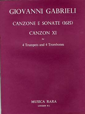 Illustration de Canzone et sonate (1615) pour 4 trompettes et 4 trombones - N° 11
