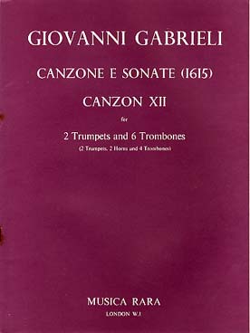 Illustration de Canzone et sonate (1615) pour 2 trompettes et 6 trombones - N° 12