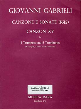 Illustration de Canzone et sonate (1615) pour 4 trompettes et 6 trombones - N° 15