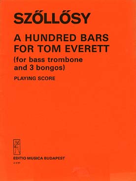 Illustration de A Hundred bars for Tom Everett pour trombone et 3 bongos