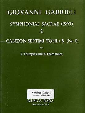 Illustration de Sacrae symphoniae (1597) pour 4 trompettes et 4 trombones - N° 2