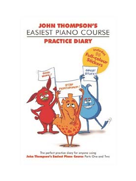 Illustration de Easiest piano course : practice diary