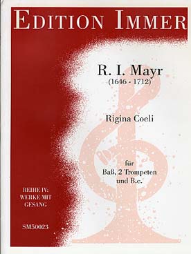 Illustration de Rigina Coeli pour basse, 2 trompettes et basse continue