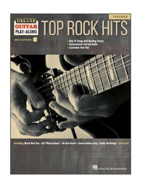 Illustration de DELUXE GUITAR PLAY-ALONG - Vol.1 Top rock hits