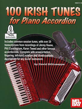 Illustration de 100 IRISH TUNES for piano accordion