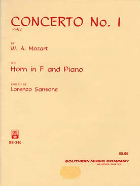 Illustration de Concerto N° 1 K.412    