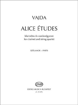 Illustration de Alice études pour clarinette et quatuor à cordes - Parties séparées