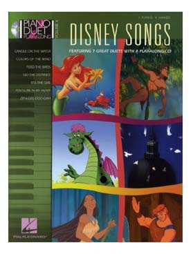 Illustration de PIANO DUET PLAY-ALONG : arrangements pour piano 4 mains ou piano + CD - Vol. 6 : Disney