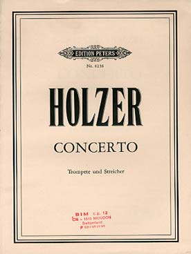 Illustration de Concerto pour trompette et cordes, réduction piano   