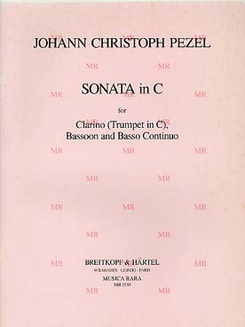 Illustration de Sonate en do M pour trompette en do,  basson et basse continue