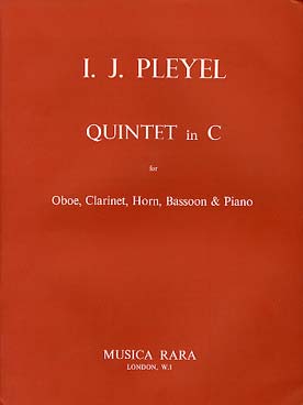 Illustration de Quintette en do M pour hautbois, cor, clarinette, basson et piano