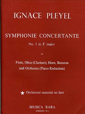 Illustration pleyel symphonie concertante n° 5 fa maj