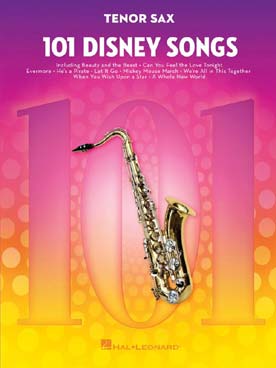 Illustration de 101 DISNEY SONGS pour saxophone ténor